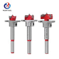 RUOKTOOL 5Pcs Adjustable Woodworking Taladro De Ala Plana Wood Cobalt Steel Alloys Forstner Drill Bit Set