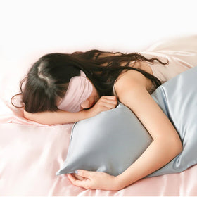 Wholesale 22mm Mulberry Silk Eye Cover Sleeping Set Night Custom Printed 100% Silk Eye Mask