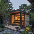 A Popular Portable Wooden Outdoor Wood-fired Sauna for 1-8 People