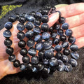 10mm Natural Crystal Round Beads Bracelet Blue Tiger Eye Bracelet for Gift