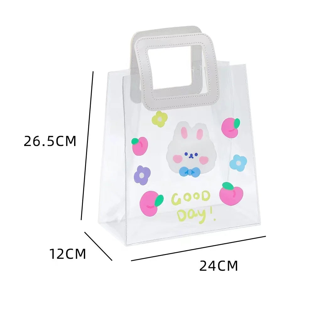 Waterproof Storage Transparent PVC Storage Bag PVC Cosmetic Bag Clear PVC Tote Shopping Bag