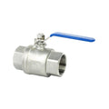2PC Stainless Steel 316L Lockable Handle Ball Valve with BSP End