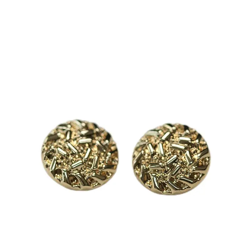 High Quality Garment Accessories Egypt Style Emboss Gold Metal Round Shank Button for Shirt Coat  Sweater