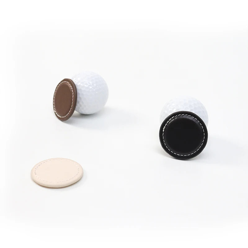 Premium Genuine Leather Golf Ball Marker Handmade Vintage Magnetic Golf Marker Golf Accessories Father's Day Gifts