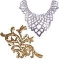 Diy Heat Transfer Press Iron-on Patch Sticker Garment Costume Dress Decorative Geometric Embroidery Sequined Applique Patch