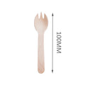 Eco-friendly 100mm Biodegradable Mini Wooden Spork Wooden Disposable Spork Cutlery for Dessert