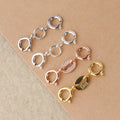 Hot Sale 925 Sterling Silver Connector Clasp Accessories Platinum Gold Plated Spring Clasp for Jewelry Making