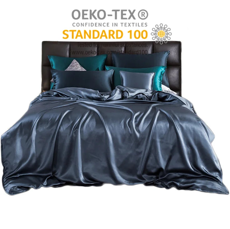High End Collection 19mm 22mm 25mm Silk Fitted Sheet Flat Sheet Silk Bed Sheet Ultra Soft Pure Mulberry Silk Bedding Sets MegaBDM