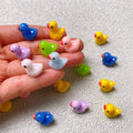 Cute Resin Duck Miniature Figurine Easter Ornaments for Home Garden Decor Slime Charms