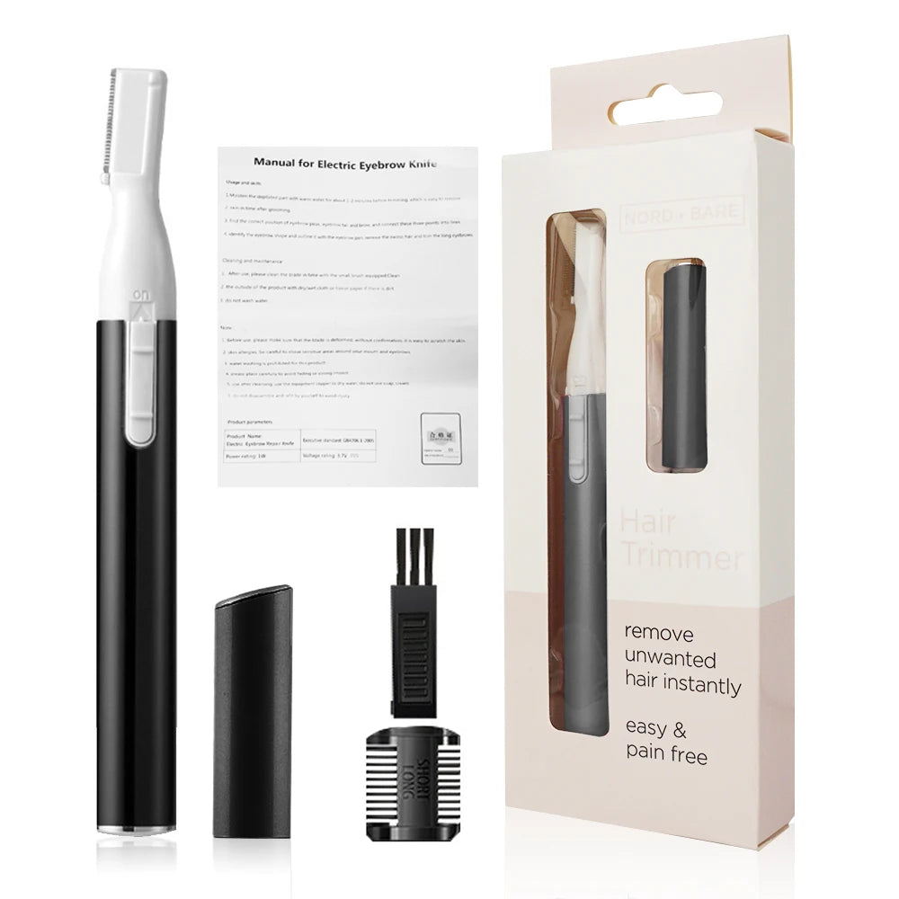 Women Electric Eyebrow Trimmer Security Professional Hair Removal Trimmer