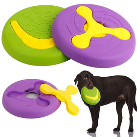 Dog Training Round Silica Fly Discs Gel Toy Outdoor Pet Funny Sport Plate Toys Children Flying Saucer