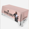 Rectangular Custom 6Ft 8Ft Custom Cloth Logo Promotion Event Fitted Unfitted Outdoor Stretch Rectangle Trade Show Table Cloth