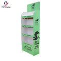 Customized Commodity Promotion Supermarket Cardboard Standing Display Shelf Paperboard Floor Display Stand for Beverage Drinking
