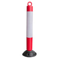 High Visibility Flexible PU EVA Traffic Delineator Post Quality Collapsible Road Sign Warning PE Rubber Material Roadway Product