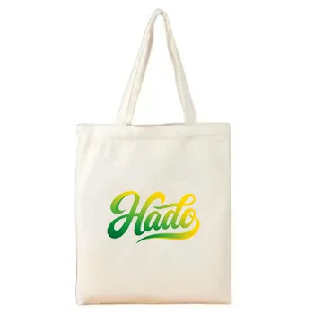 Green 12oz Organic Cotton Canvas Reusable Tote Shopper Grocery Gift Produce Dust Bag Zipper Customizable Print Shopping Bags
