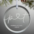 80mm Christmas Tree Hanging Decorations Ornament Round Shape Glass Christmas Ornaments