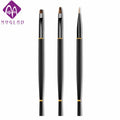 3 Sizes Nail Art Brush Set with Black Handle for French Manicure & Detailed Art Precise Lining Drawing Pen for Salon DIY