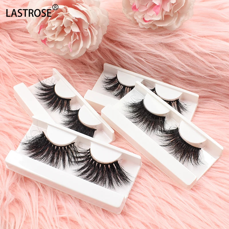 Thick Full Fluffy 25MM Mink Strip Lashes Wholesale Premium 25MM Mink Eyelash
