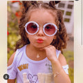 Hot Selling UV400 Flexible Round Kids Eyewear Flower Kids Sunglasses 2020 Custom logo
