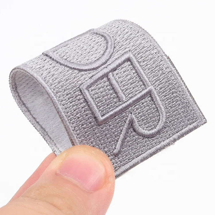 3D Puff Embroidered Emblems Patches Factory Custom Brand Iron on Badges Applique Embroidery Logo for Clothes