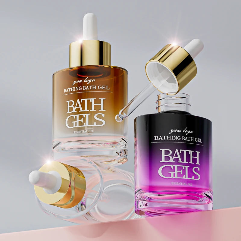 Clear 1 Oz 30 Ml Beauty Essential Oil Glass Bottle Perfume Glass Bottle Frosted Glass Dropper Bottle