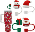 Silicone Christmas Topper 30 & 40 Oz Cup Tumbler Straw Tip Cover Cap for Cups Accessories