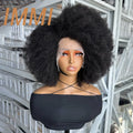 250% Density SDD Frontal Wigs Raw Hair Double Drawn Afro Curl Wig 13x1 Lace Front Human Hair Wigs