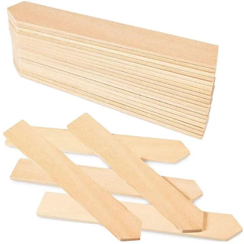 Horticultural Tags Wooden Plant Tags DIY Wooden Ground Flower Wood Blank Tags Flower Marker