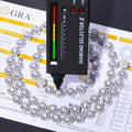 Bling Hip Hop Jewelry 10mm 100% 925 Sterling Silver Sparkling VVS Moissanite Diamond Iced Out Tennis Chain Necklace