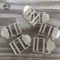 Irregular Shape Cheap and Fine Zinc Alloy Welded D Ring Belt Buckle for Women Purse