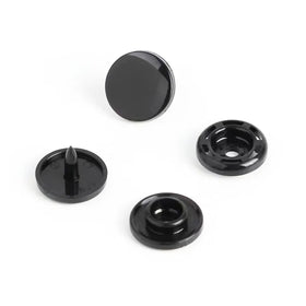 Hot Sale Oeko-Tex 100 T5 White Glossy POM Material Plastic Snap Button for Baby's Clothing Brand Supplier Safe for Health