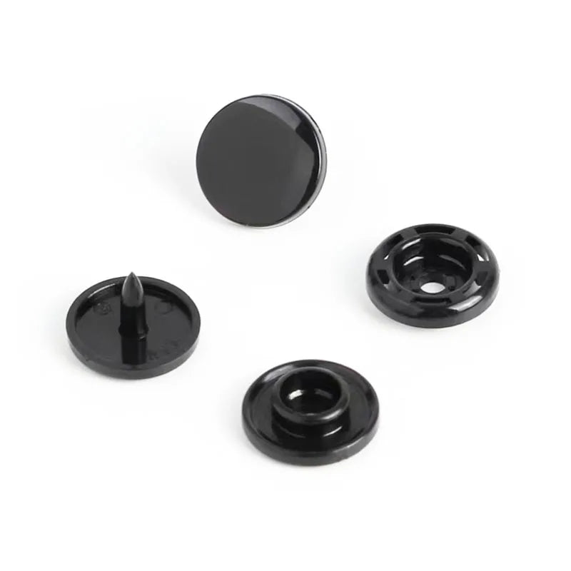 Hot Sale Oeko-Tex 100 T5 White Glossy POM Material Plastic Snap Button for Baby's Clothing Brand Supplier Safe for Health