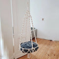 Boho Cotton Handmade Wall Hanging Basket Hanger Swing Macrame Cat Hammock Bed