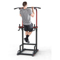 Chaoran Adjustable Multi-Function Home Workout Power Tower Steel Dip Bar Station Black Durable Strength Fitness Gym Customized