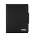 A4 Custom PU Leather Conference Organiser Portfolio File Folder with Power Bank for Presentations