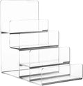 4-Tier Acrylic Wallet and Handbag Display Stand Jewelry Riser and Purse Organizer for Retail Display Racks