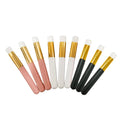 Soft Foam Shampoo Cleaning Brush for Eyelash Disposable Makeup Brush Wood Handle Custom Logo Nylon Cotton Plastic for Mascara