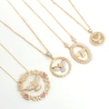 18k Gold Plated Wholesale Brass Zircon Religious Fashion Jewelry Personalized for Women/Men Choker Bird Eagle Pendant Necklaces