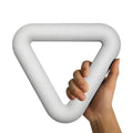 Power Training Kettlebell  OEM Custom LOGO Free Weight Dumbbell Triangle White Iron Silicone Fitness Yoga Ring