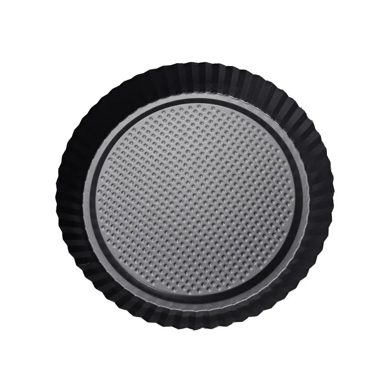 Non-Stick Round Carbon Steel Pie Pan with Wave Edge for Tart Quiche Cheesecake Pizza Baking Other Dishes