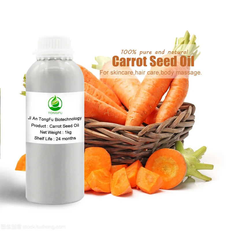 100% Pure Natural Organic Carrot Seed Oil Essential Hair Care Oil Manufactured in Bulk Wholesale