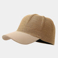 Stylish Black Summer Beach Hat Women Girls Straw Sun Hat Hand Woven Summer Travel Cap Straw Baseball Cap