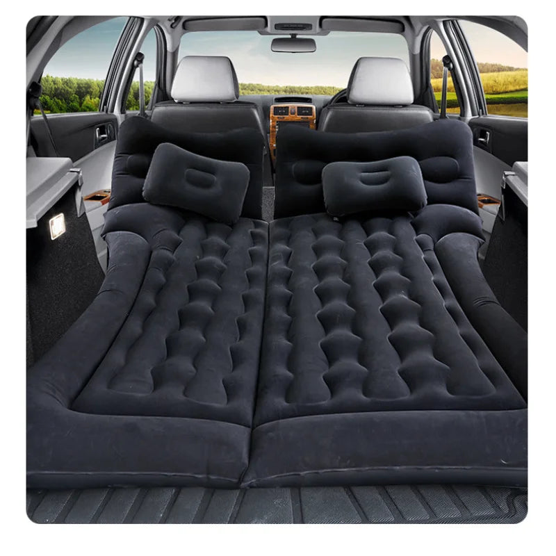 Car Inflatable Air Mattress with Pump Modern Design Foldable Waterproof PVC Bed for SUV Trunk Portable Travel Camping Airbed