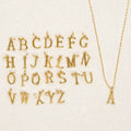 Go2boho Minimalist Stainless Steel Necklace Dainty Elegant 26 Letters Pattern Design Gold Jewelry Hot Gifts for Women Trendy