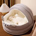 Small Pet Cat Tent Kennel Winter Nest Bed Soft Foldable Dog Sleeping Pad Protective Bentonite Animal Sustainable Removable