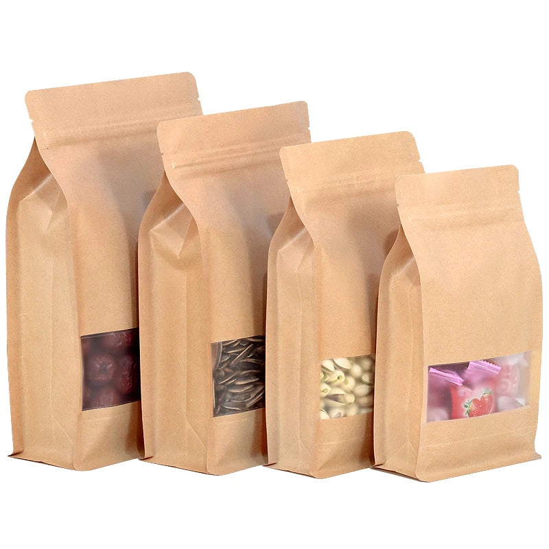 Wholesale 250g 500g 1kg Aluminium Foil Bag Kraft Coffee Packaging Valve/ Bols Paper Biodegradable Bags Stand up Pouch