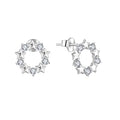 925 Sterling Silver for Women Star Zircon Stud Earrings Daily Custom Moissanite Jewelry Earrings Platinum Earrings