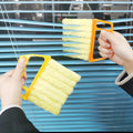 Auto Air Conditioning Air Outlet Gap Sanitary Dust Removal 7 Tooth Shutter Cleaning Brush