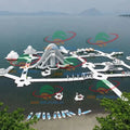 Outdoor Big Kids Water Toys Games Floating Amusement Sea Aqua Park Inflatable Water Park Floating Island Inflatable Water Park