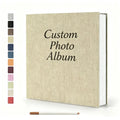 Wholesale Linen Cover Self Adhesive Scrapbook 40 Sticky Pages DIY Memory Photo Album Customizable Size Cover for Online Sellers